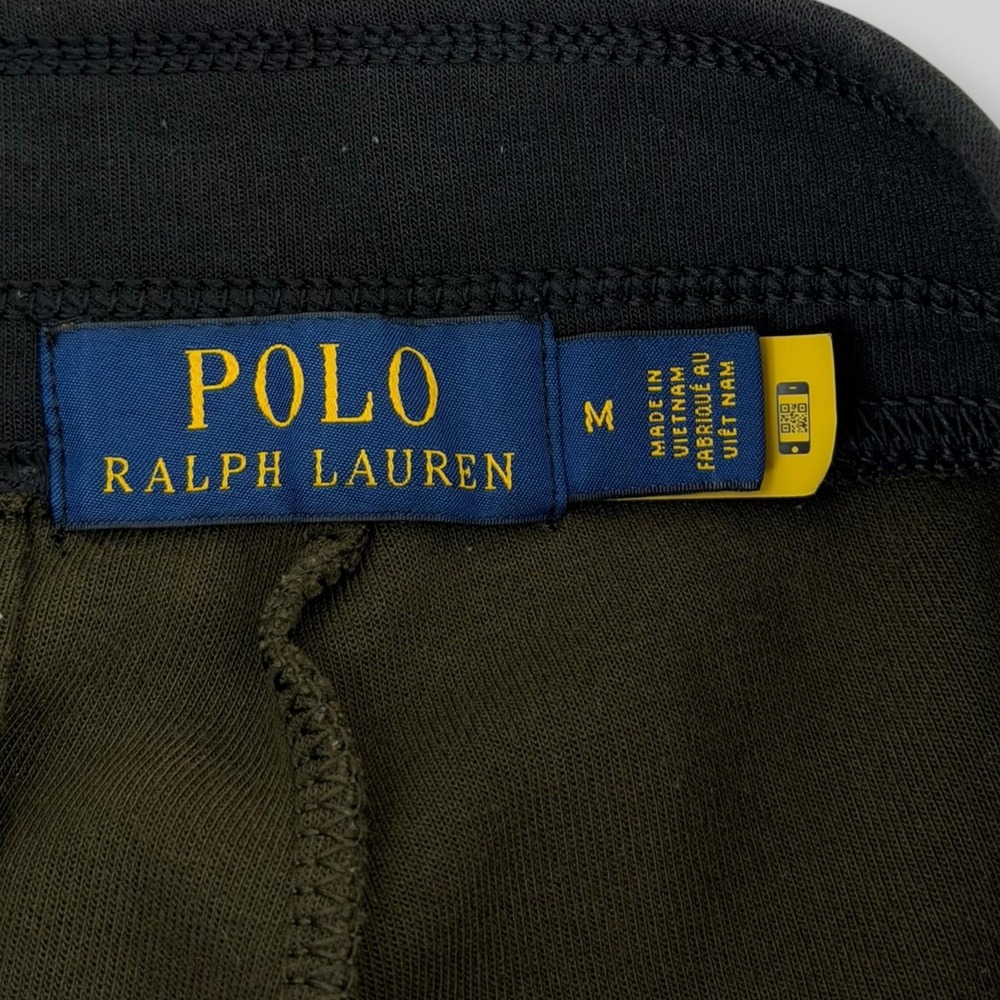 Polo Ralph Lauren RL67 Jogger Pants Mens M Black Colorblock Zip Pocket - Picture 6 of 8
